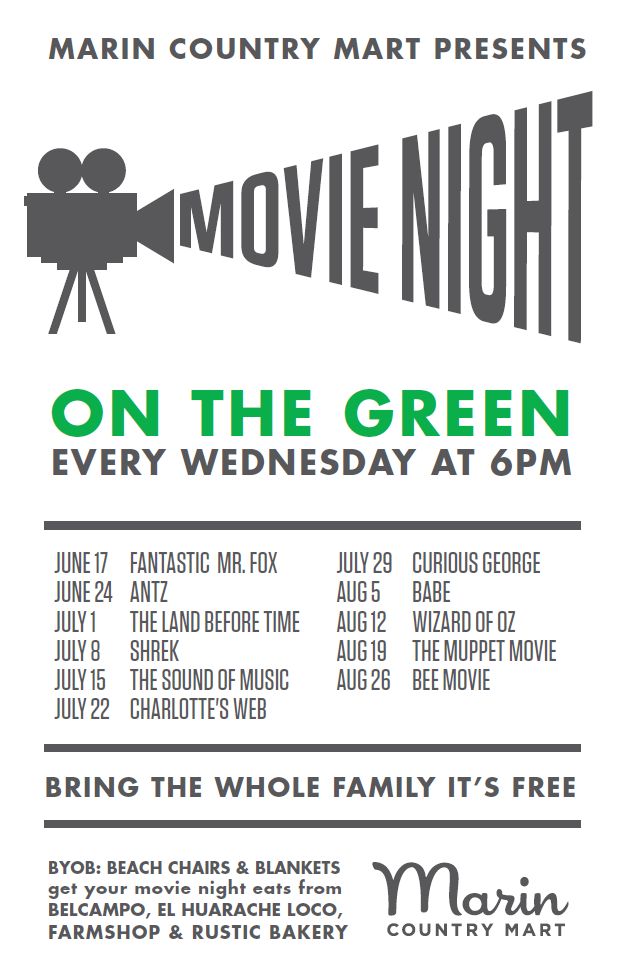 Movie Night on the Green at Marin Country Mart