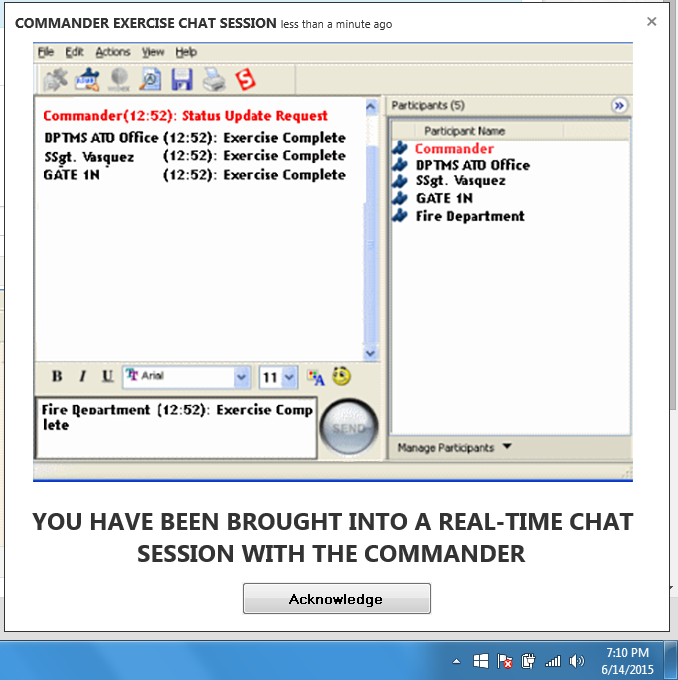 Real-Time Chat in the Popup