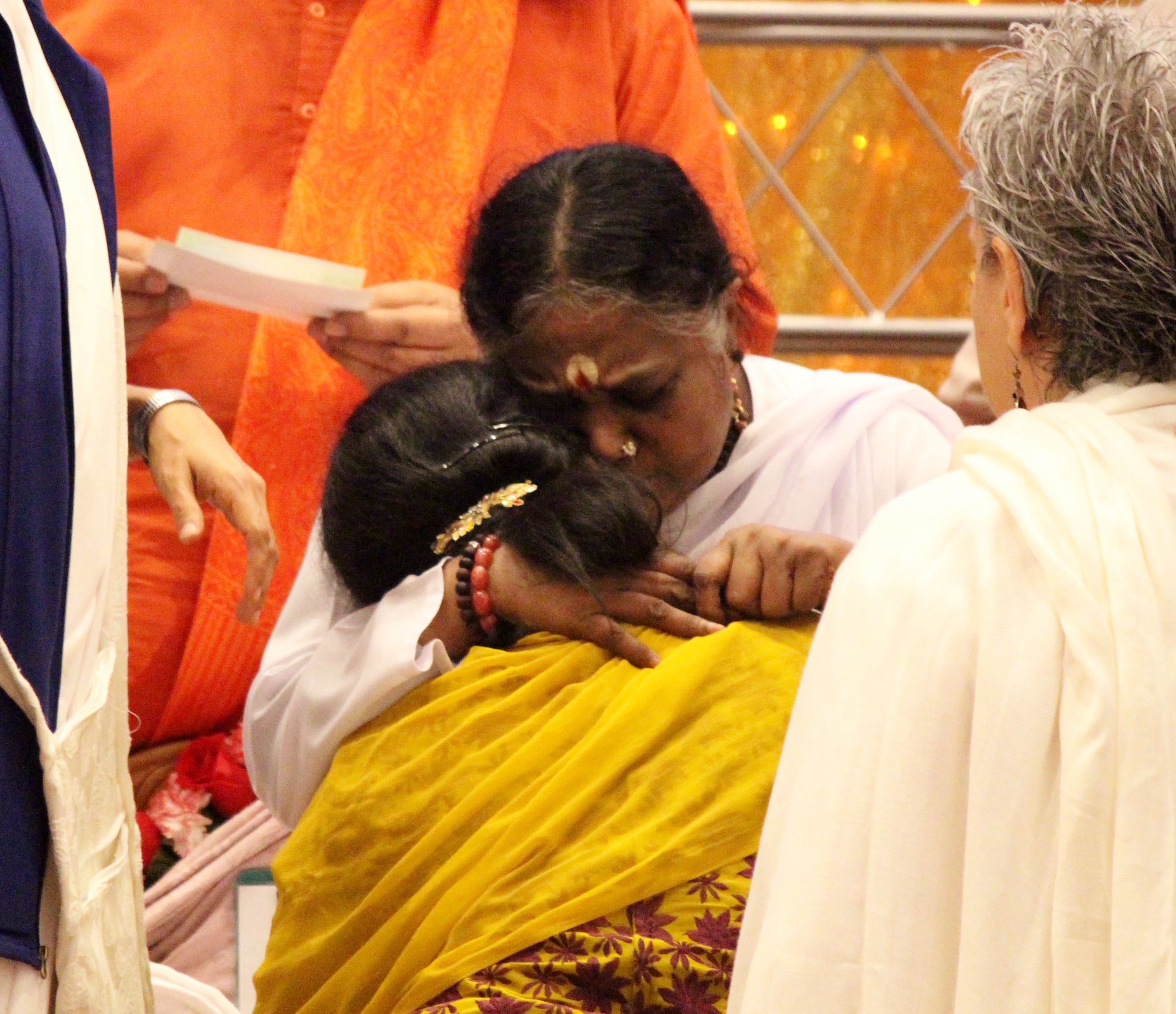 Amma "The Hugging Saint" blessed thousands with her embrace in Los Angeles