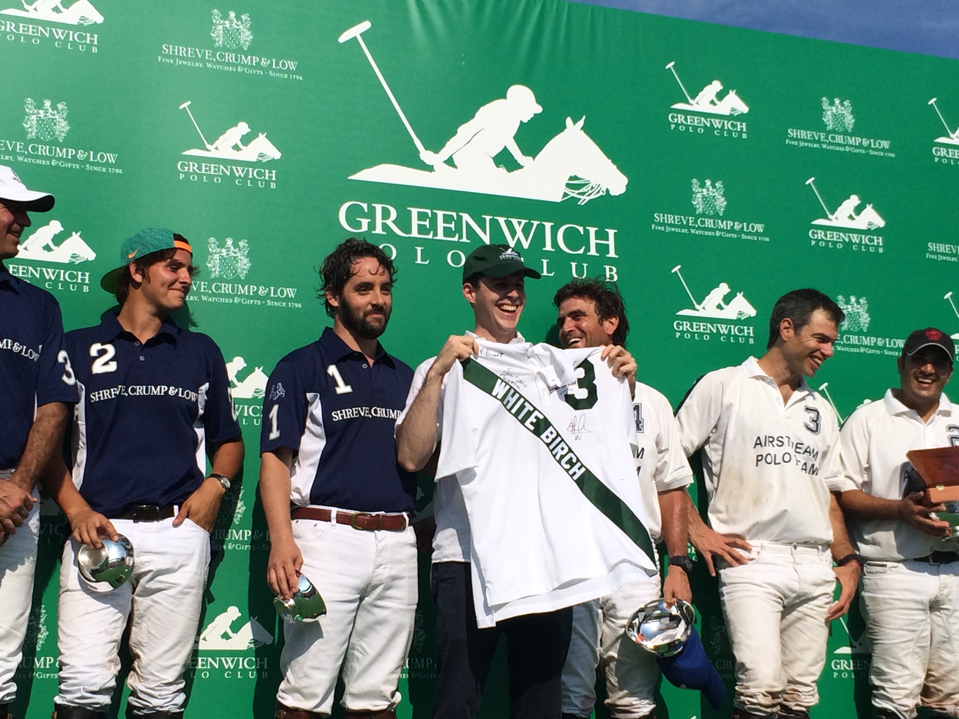 Polo Players of team Shreve, Crump & Low and team Airstream at Greenwich Polo Club