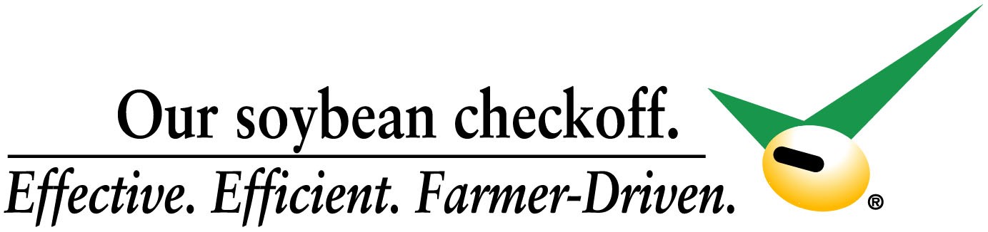 Through the soybean checkoff, farmers contribute one-half of one percent of the net market value of soybeans at the first point of sale to support research, marketing and education projects.