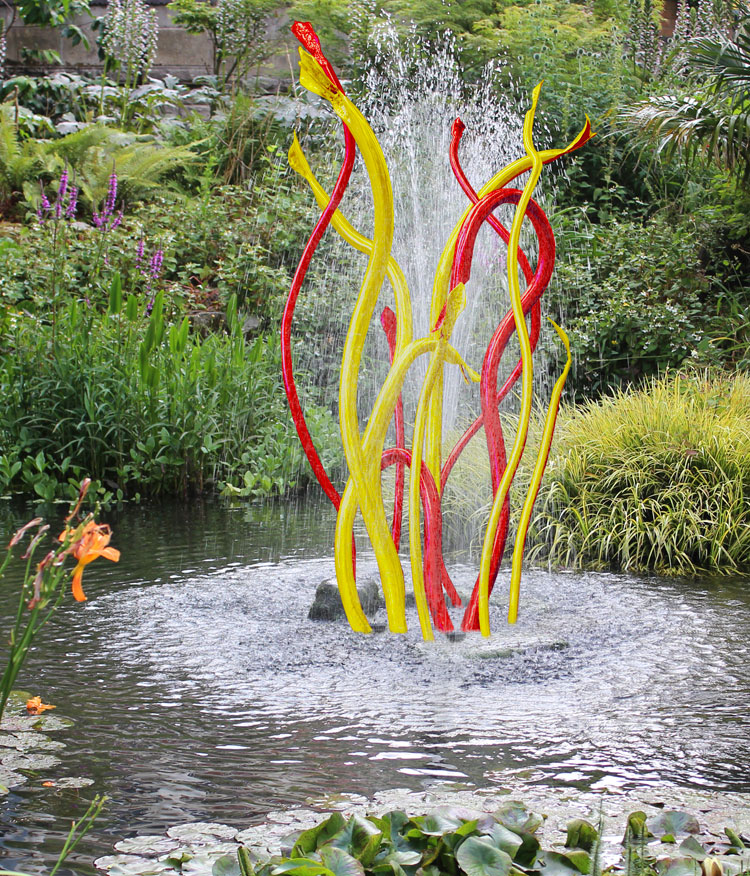 Invisible Forces Fountain - Yellow & Red
