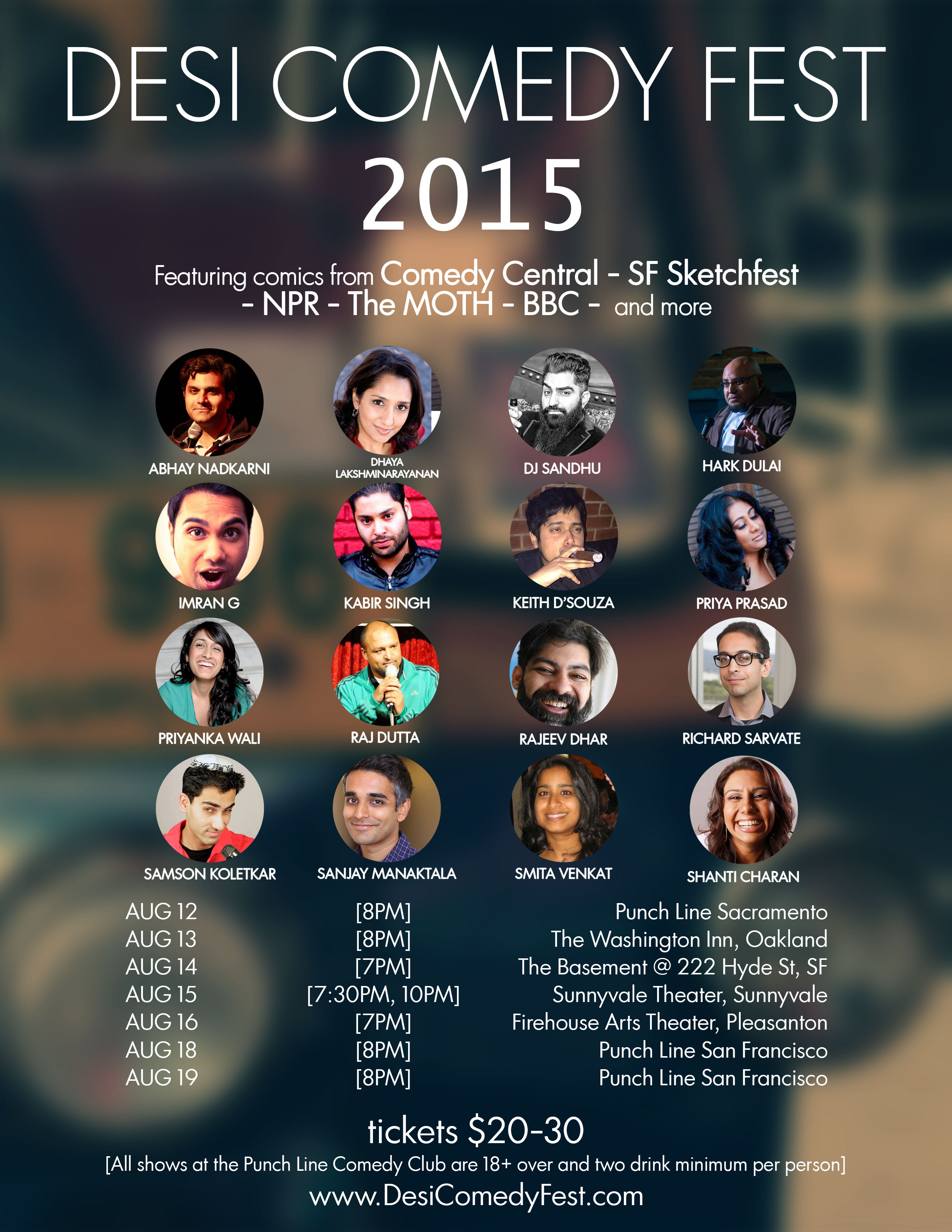 2015 Desi Comedy Fest Poster