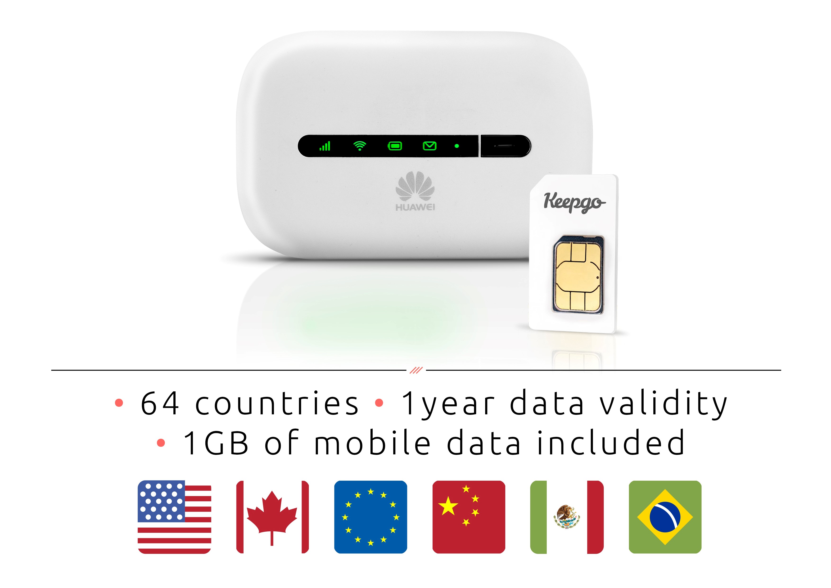 Keepgo Data SIM and Mobile Hotspot