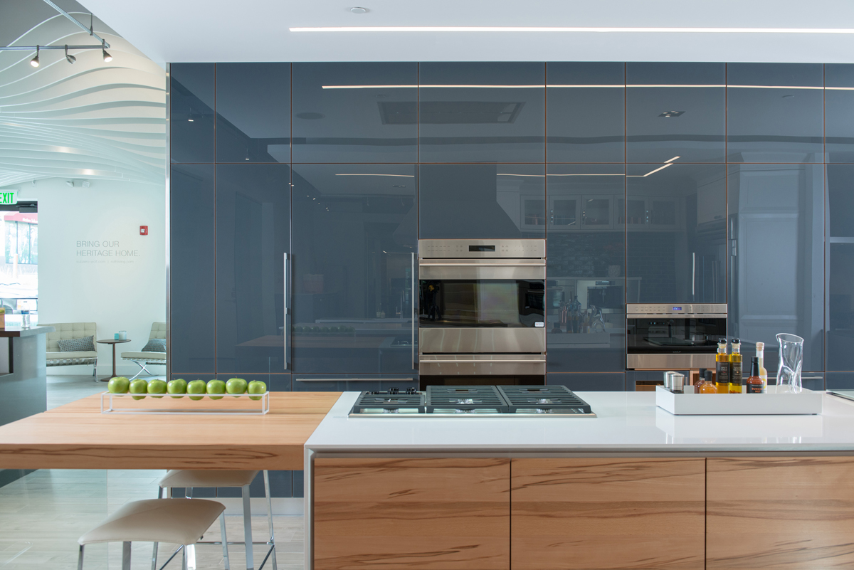 Denver and Boulder architects Arch11 designed kitchen “vignettes” with names like Urban Living and Home Chef to resonate with different consumer lifestyles (photo: Matt Kocourek).
