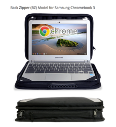 Laptop Bag for Chromebooks with Back Zipper