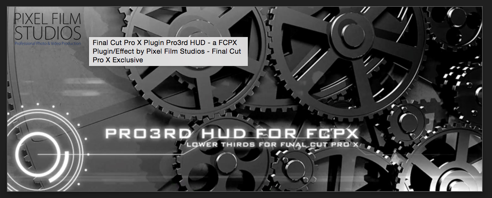 Pixel Film Studios Pro3rd HUD Plugin.