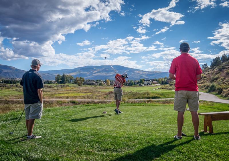 Gypsum Creek Golf Club is just one of the many stunning high-altitude golf courses where your ball can fly farther in Vail this summer.