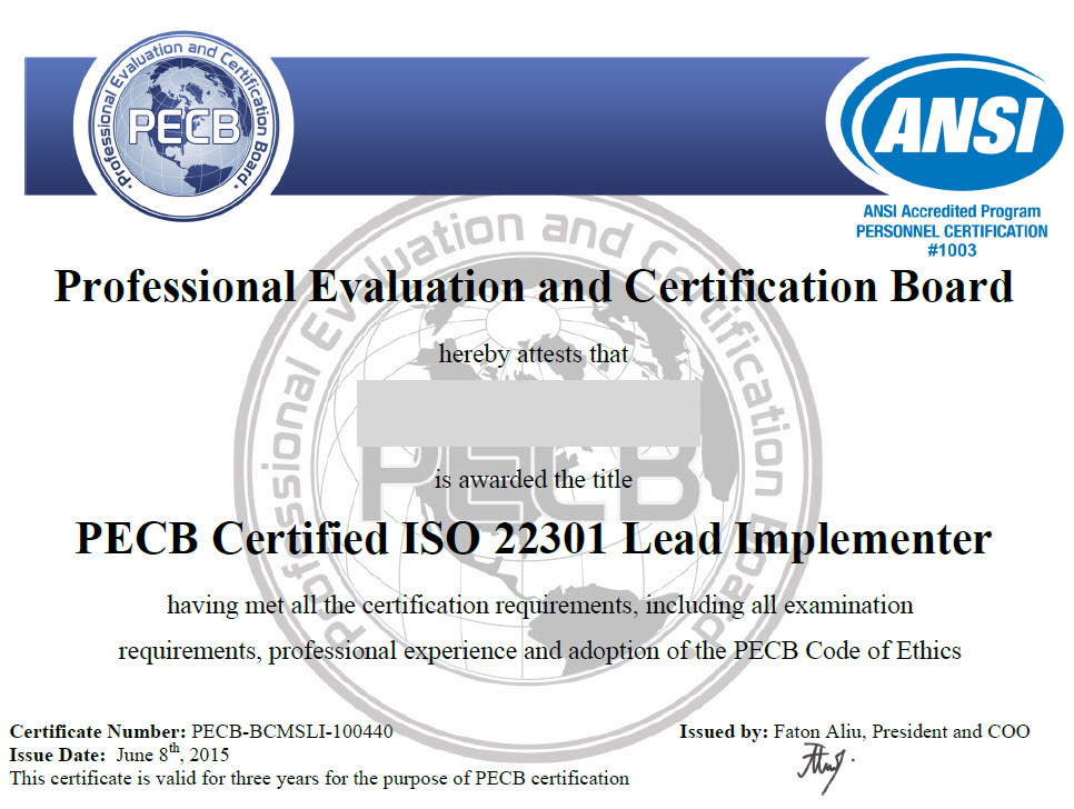 [ISO 9001 Certification]