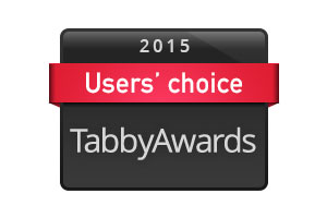 Tabby Awards users' choice badge