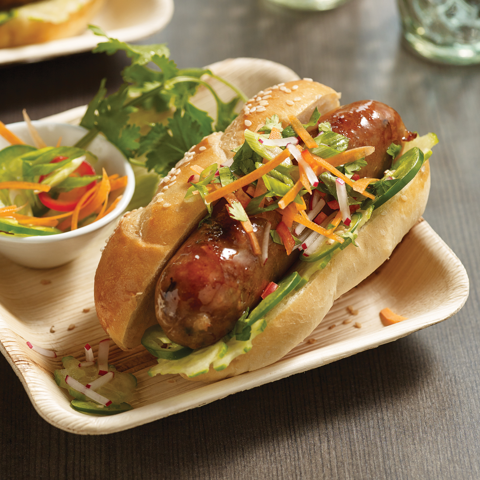 Omaha Steaks new Pork Potsticker Sausage brings all the flavor of the Asian favorite to your summer barbeque.
