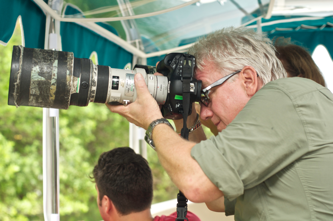 Steve Winter Photographing During Wildlife MasterClass Photo Weekend