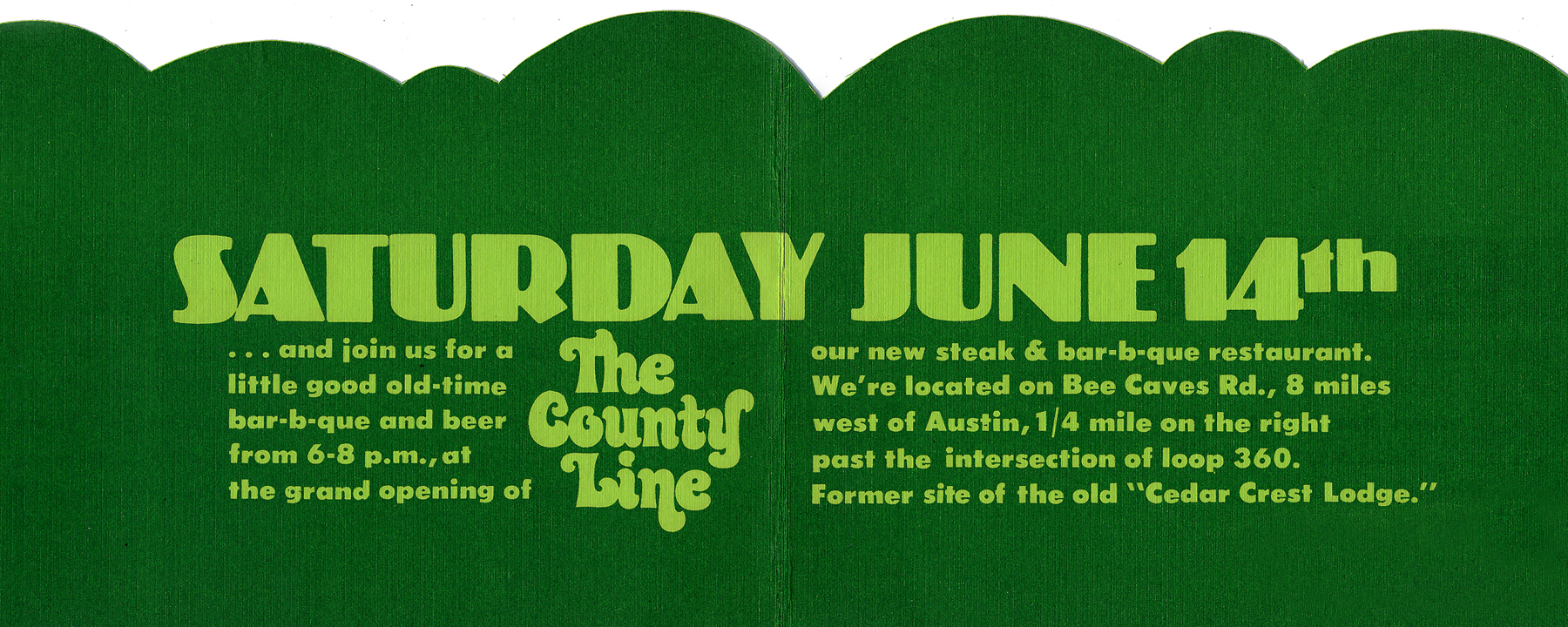 Opening Day Invite 1975