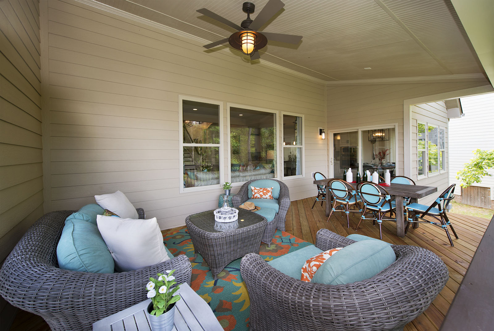 Shea Homes' Redwood Model at Palisades - Back Porch