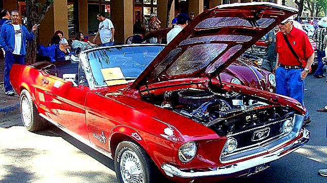 Classic Car Show on the Historic Santa Fe Plaza on 4th of July