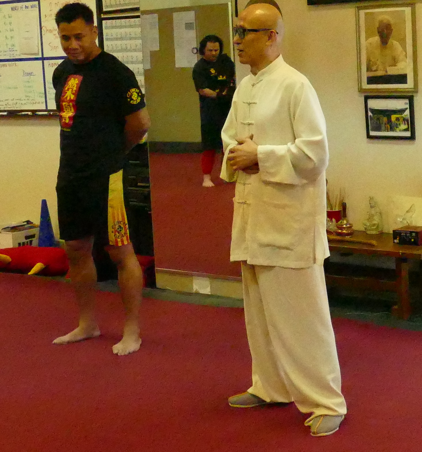 Cung Le with his Original Sanshou Teacher