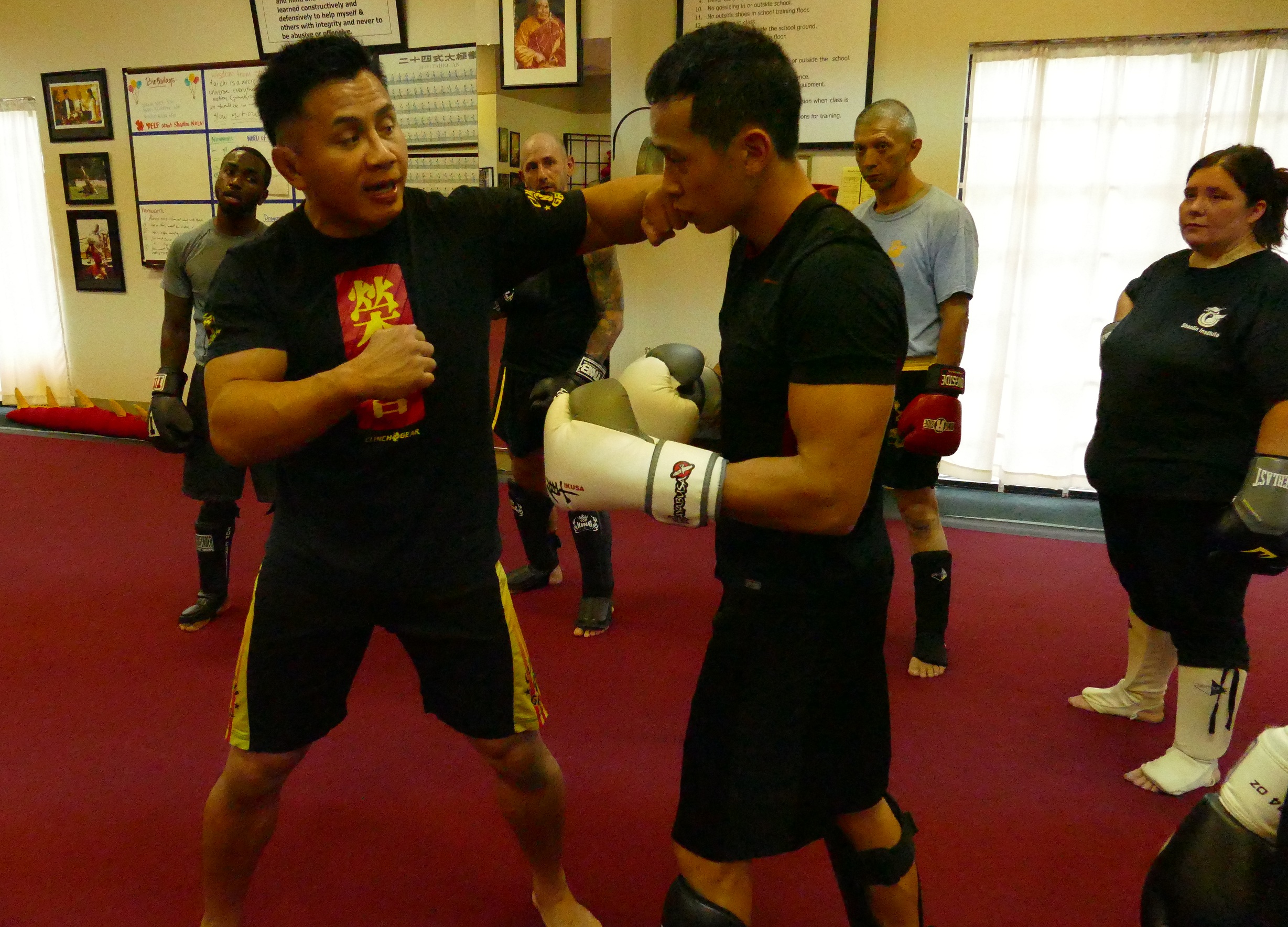 Cung Le expalins in Sanshou execution