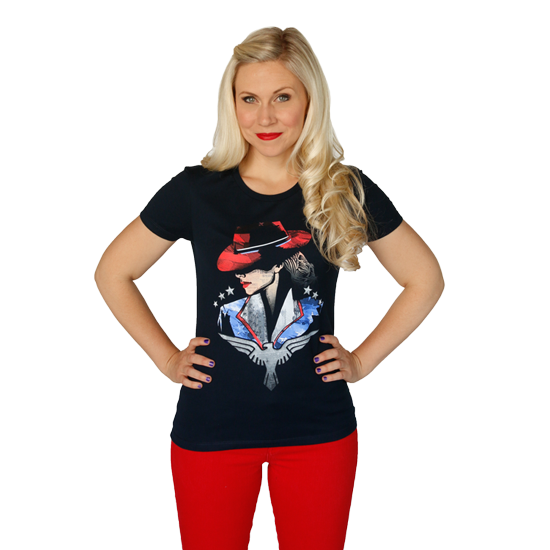 Agent Peggy Carter is a true hero and now you can honor Peggy with this Her Universe tee featuring her patriotic profile (on the front) and her quote on the back.