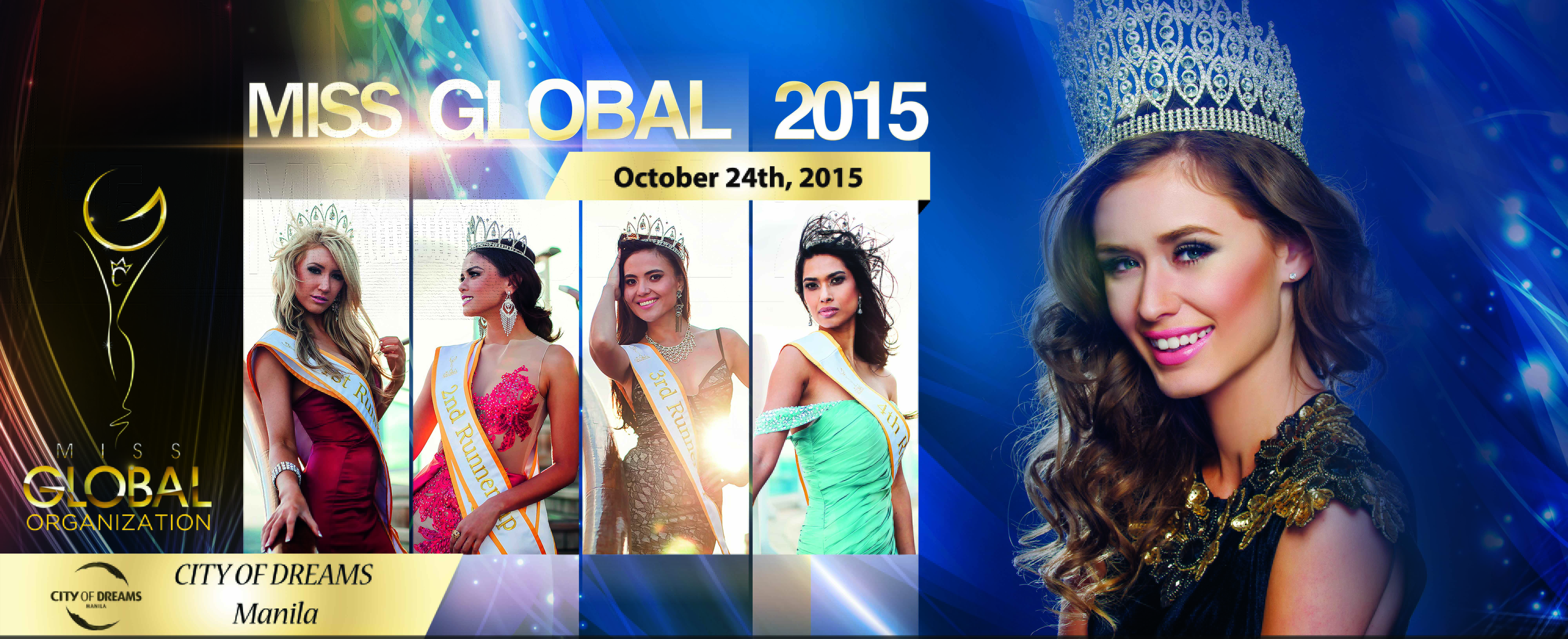 Miss Global 2015 hosted in the Philippines at the City of Dreams Manila Resort and Casino