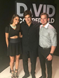 (from left) Fashion Stylist Megan Averbuch, Magician David Copperfield in Las Vegas where Averbuch curated brands during DEC Conference.