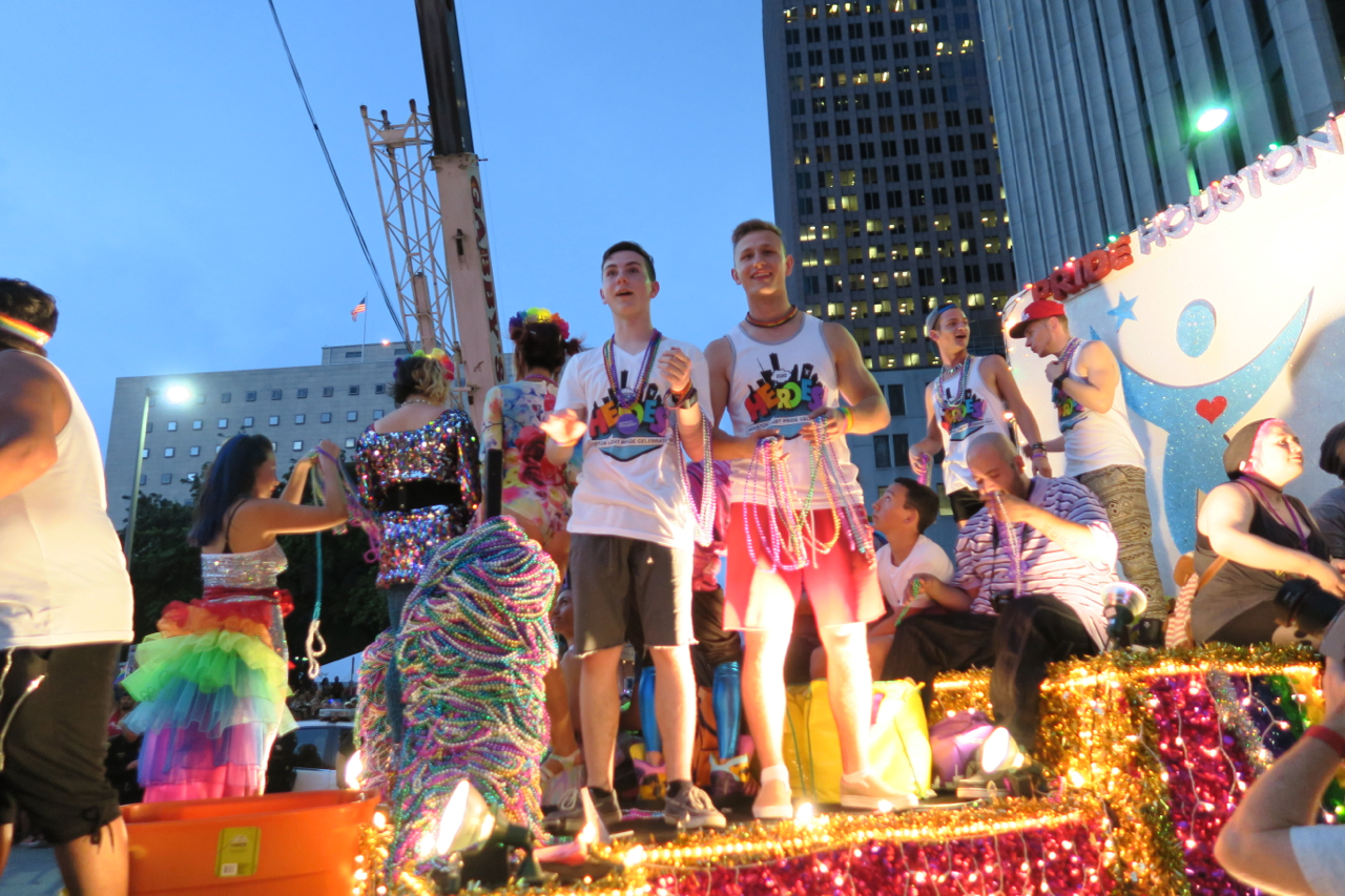Austin Wallis and Nicolay Sysyn at Pride Houston