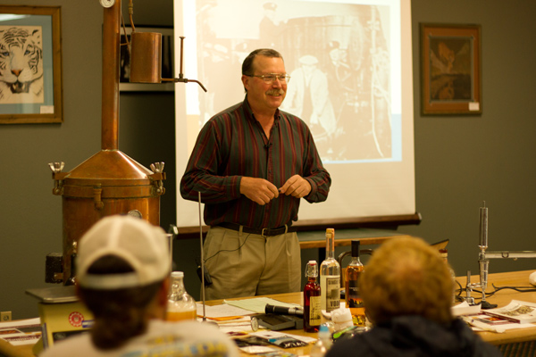 An instructor talking about craft distilling from DistilleryUniversity.com