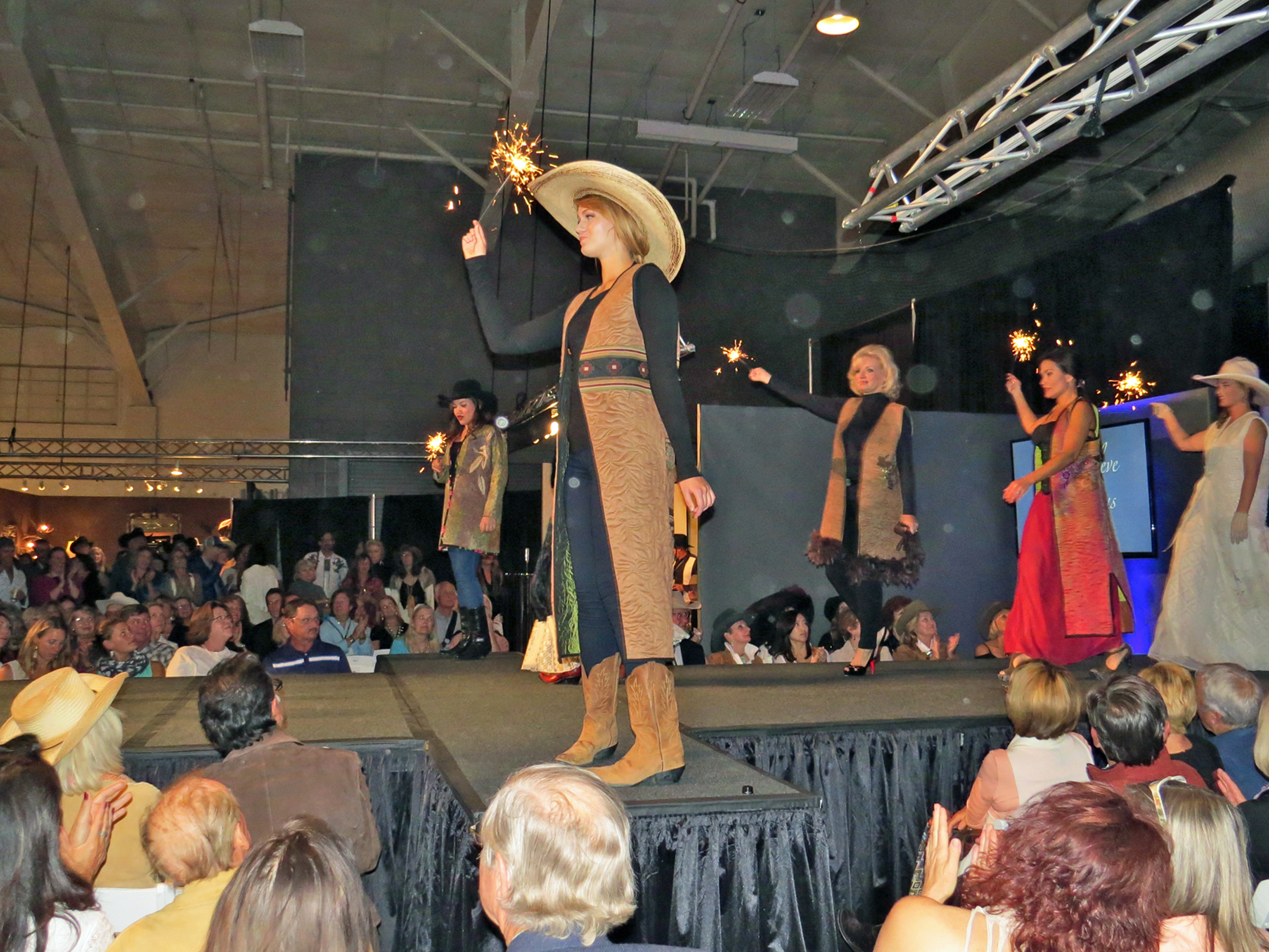 The Western Design Conference Fashion Show brings a variety of cowboy couture collections to the runway in this signature event of the Jackson Hole Fall Arts Festival.