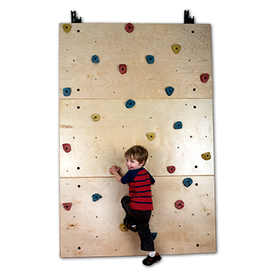 GET UP WITH eSPECIAL NEEDS’ NEW ADJUSTABLE CLIMBING WALL