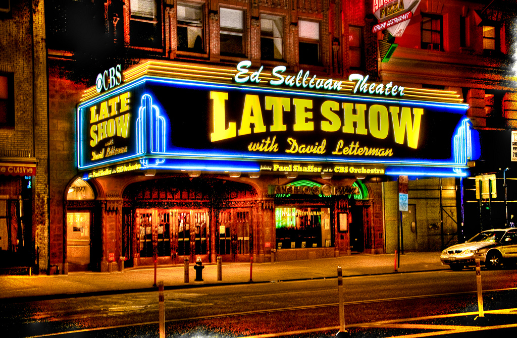 Marquee for Late Show with David Letterman