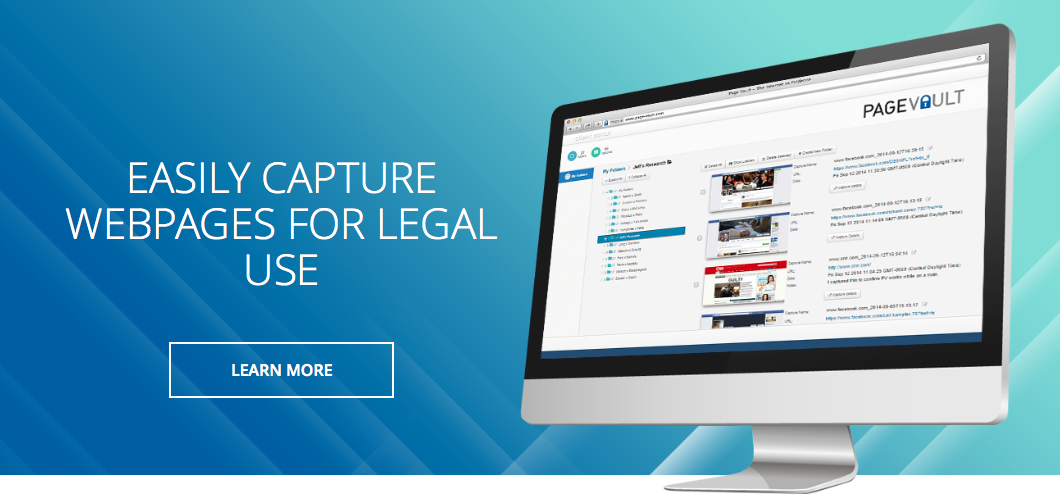 Page Vault: Easily Capture Webpages for Legal Use