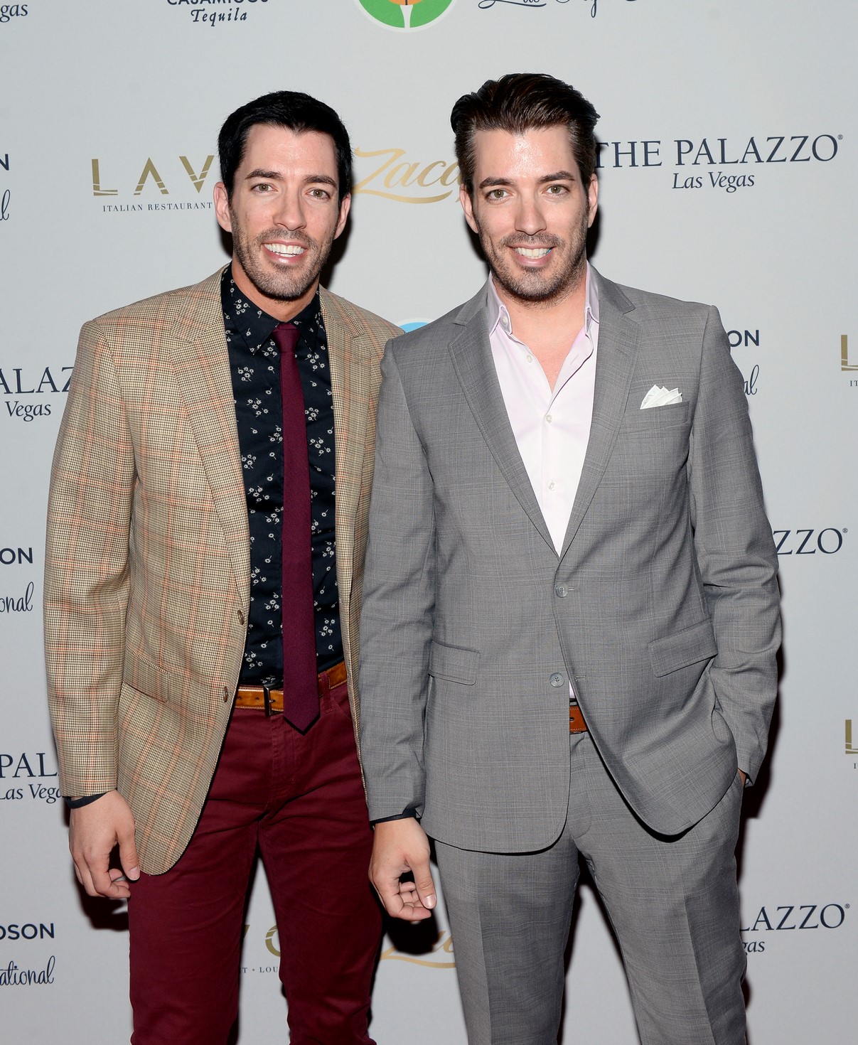 Property Brothers Jonathan & Drew Scott Walk The Red Carpet at the Coach Woodson Las Vegas Invitational