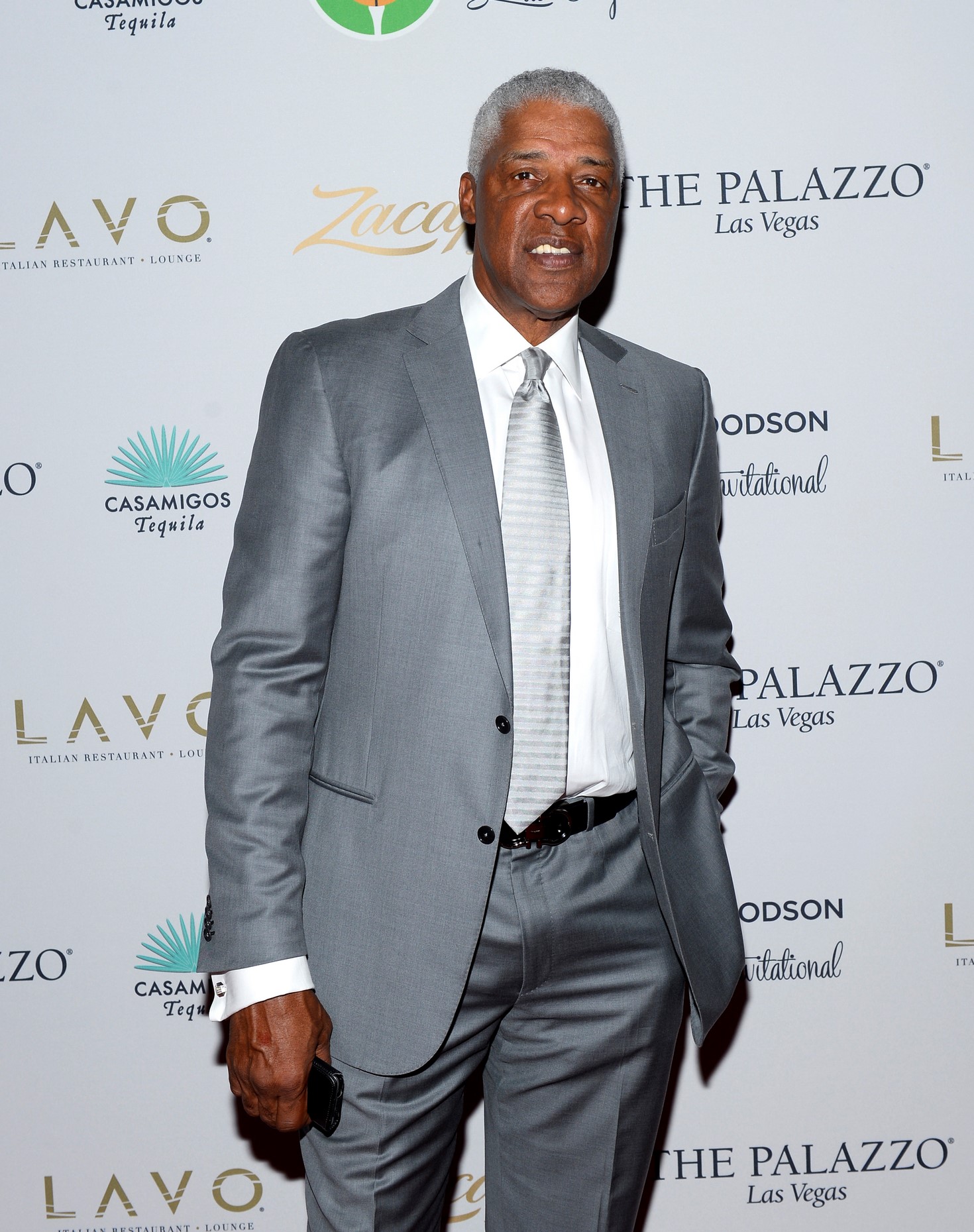 Julius "Dr J" Erving Walks the Red Carpet at the Coach Woodson Las Vegas Invitational