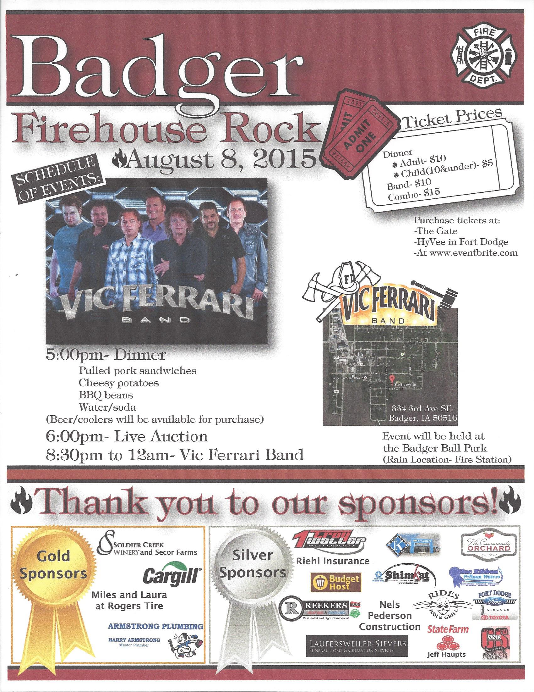 Firehouse Rock Flyer