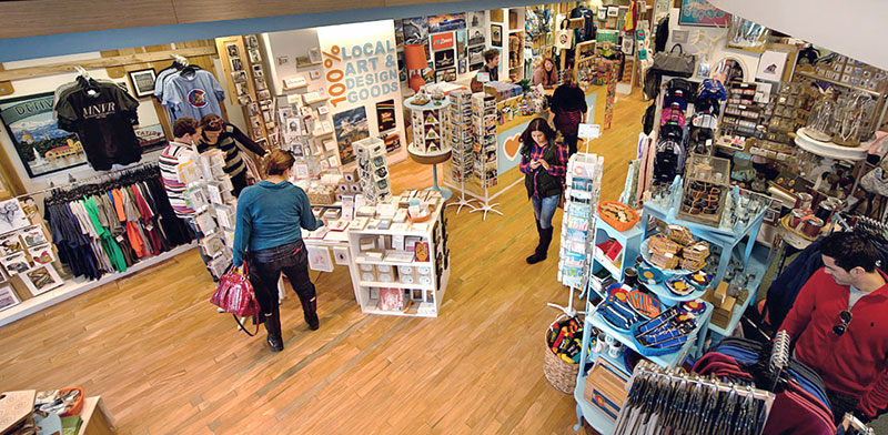Shoppers at I Heart Denver Store Denver Pavilions Location