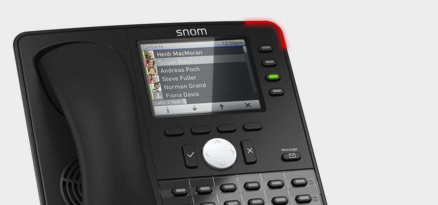 Snom D765 Phone Display and LEDs
