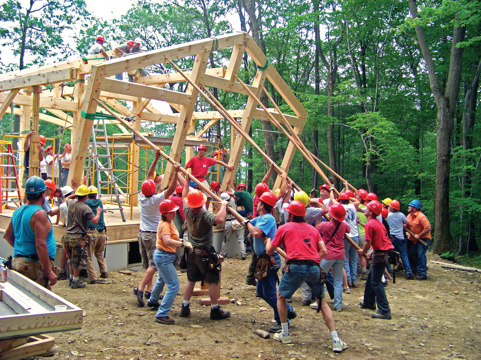 Timber frame raisings are special, celebrating both craft and shelter. Join New Energy Works to hand-raise the frame in the Granary District Aug 15th.
