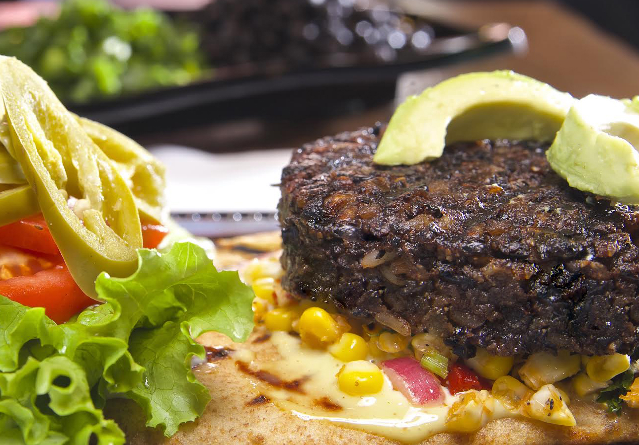 black bean burger