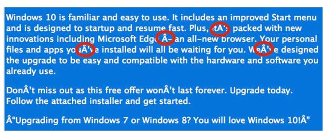 Fake Windows 10 Upgrade Notice