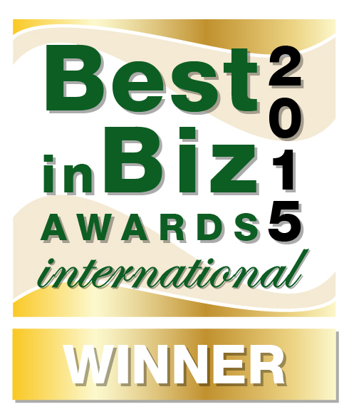 Best in Biz Awards 2015 International gold winner logo