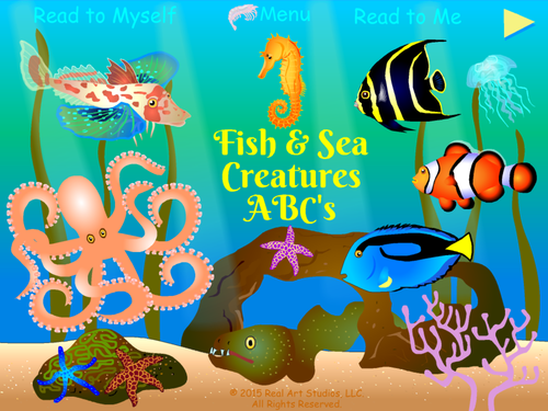 Fish & Sea Creatures ABCs App