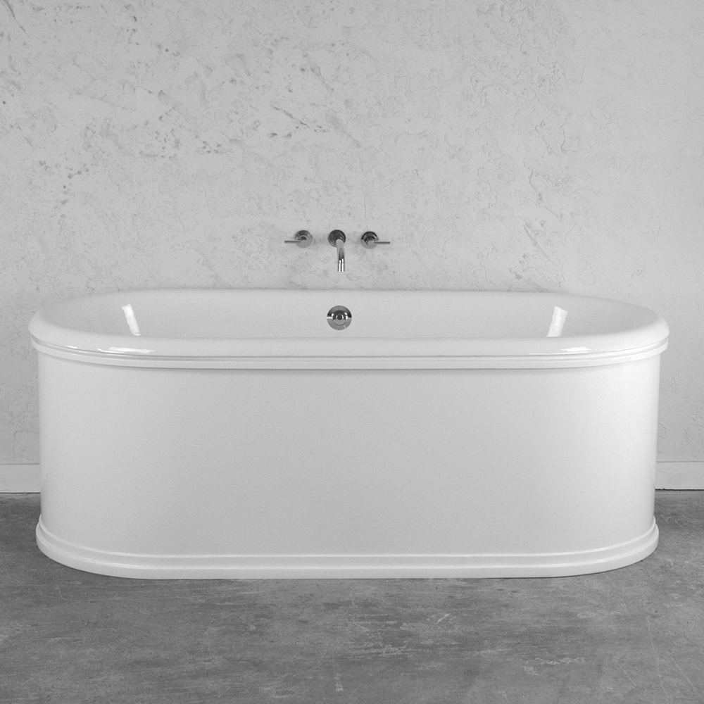 'The Knightsbridge73' 73" Cast Iron Double Ended Tub Package