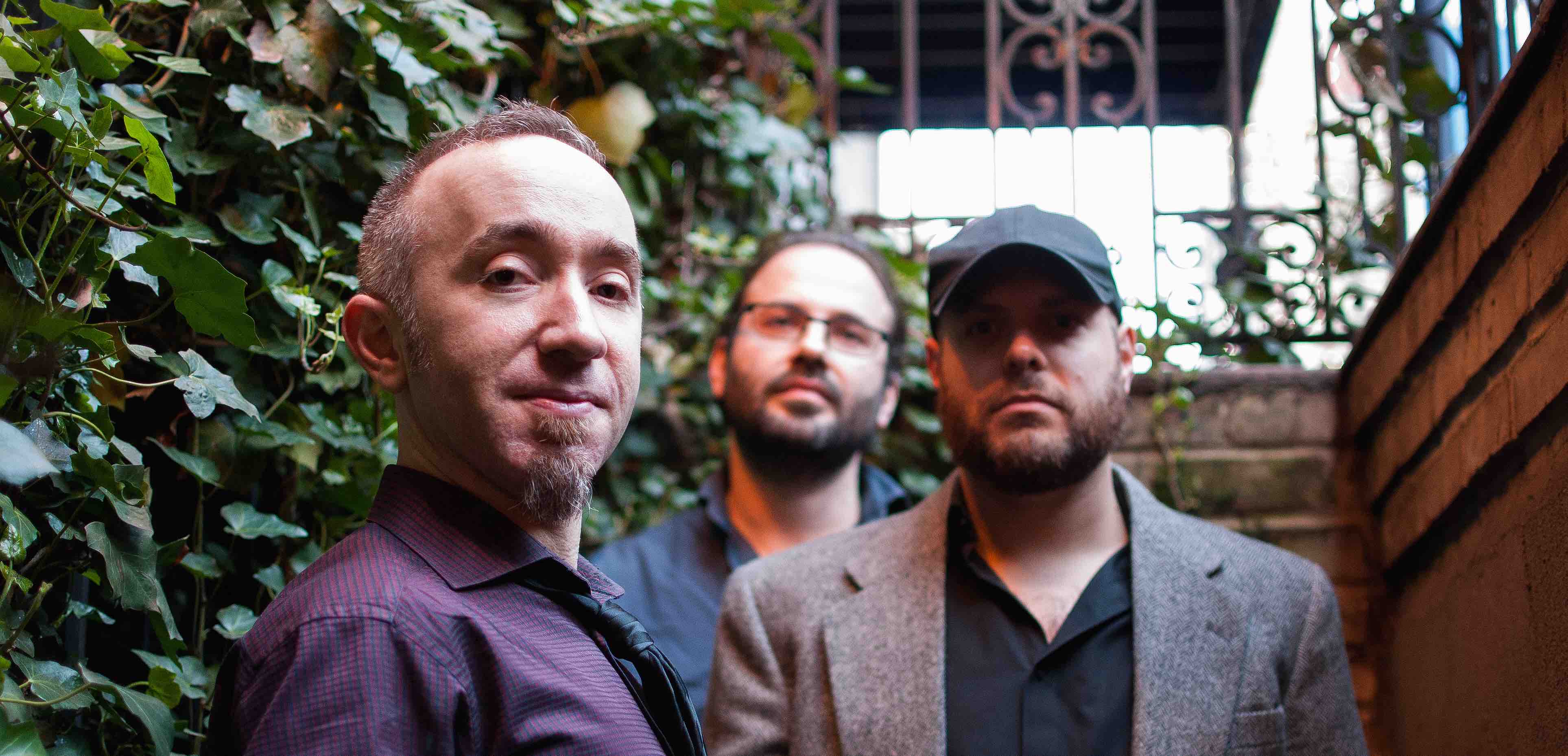 The Michael Gallant Trio (photo: Logan Grendel). Left to right: Michael Gallant, Dmitry Ishenko, Rob Mitzner.