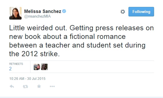 July 31 Tweet by Melissa Sanchez, reporter for Catalyst Chicago and contributor to the Chicago Reporter.