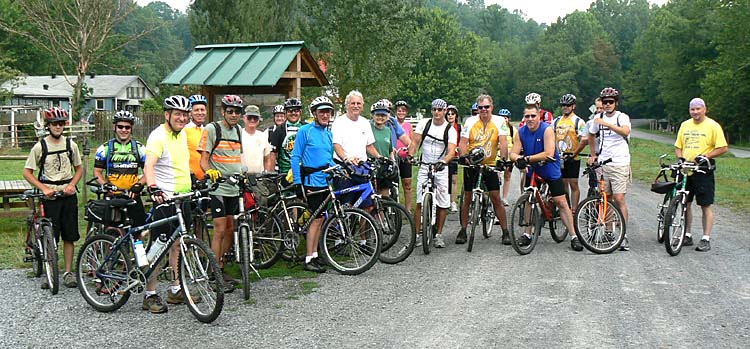 Lawrence Dye Annual Ride on VCT with friends and fellow riders