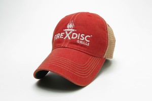 FireDisc® Trucker Hat – Fireman Red