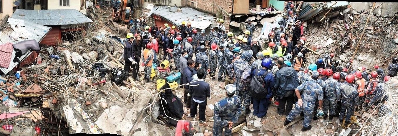 Scientology Volunteer Ministers in Nepal meet with United Nations and other teams of first responders to coordinate search and rescue efforts.