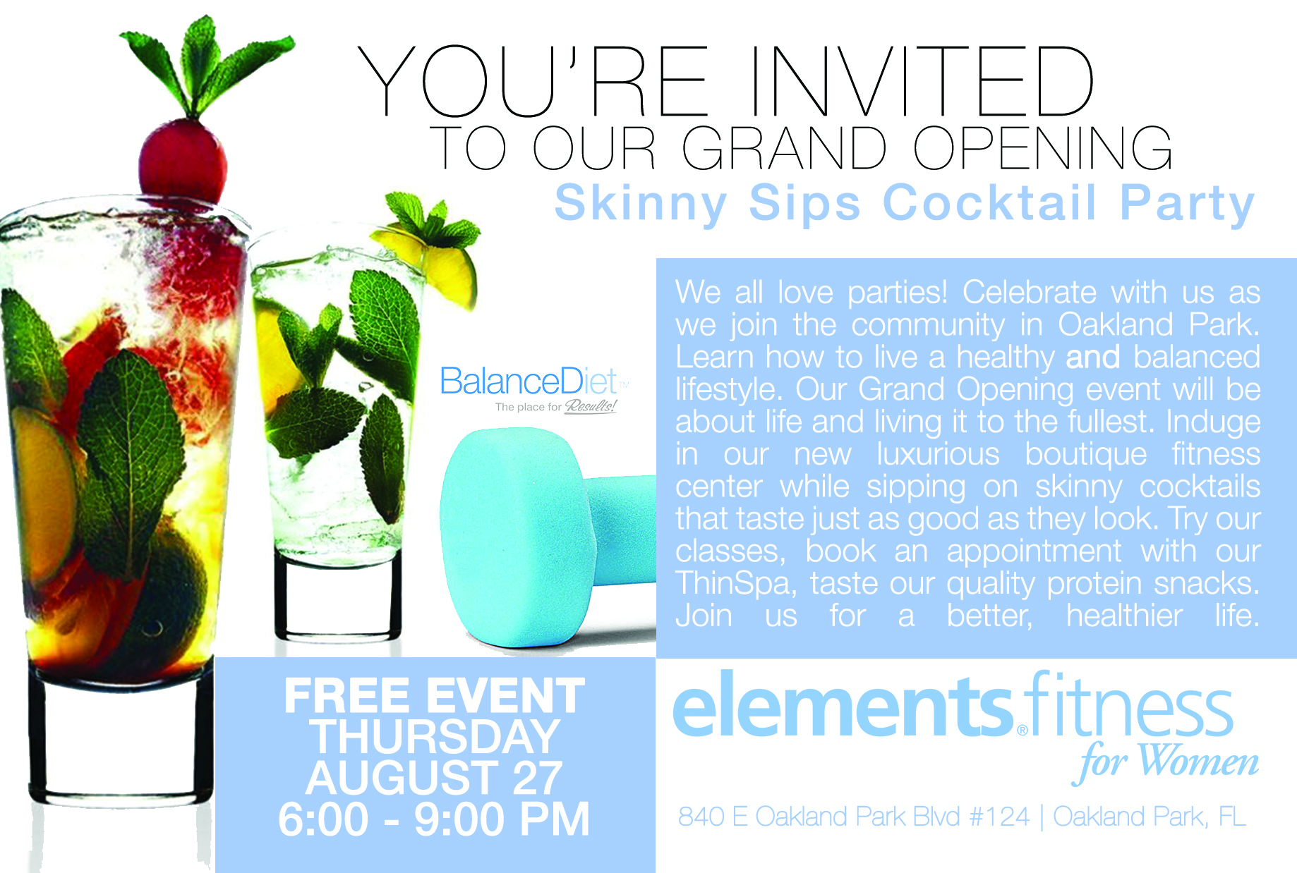 Grand Opening elements fitness for women