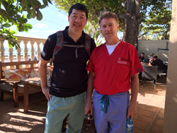 ASCRS Foundational International Committee Chair David F. Chang and Sen. Rand Paul in Haiti