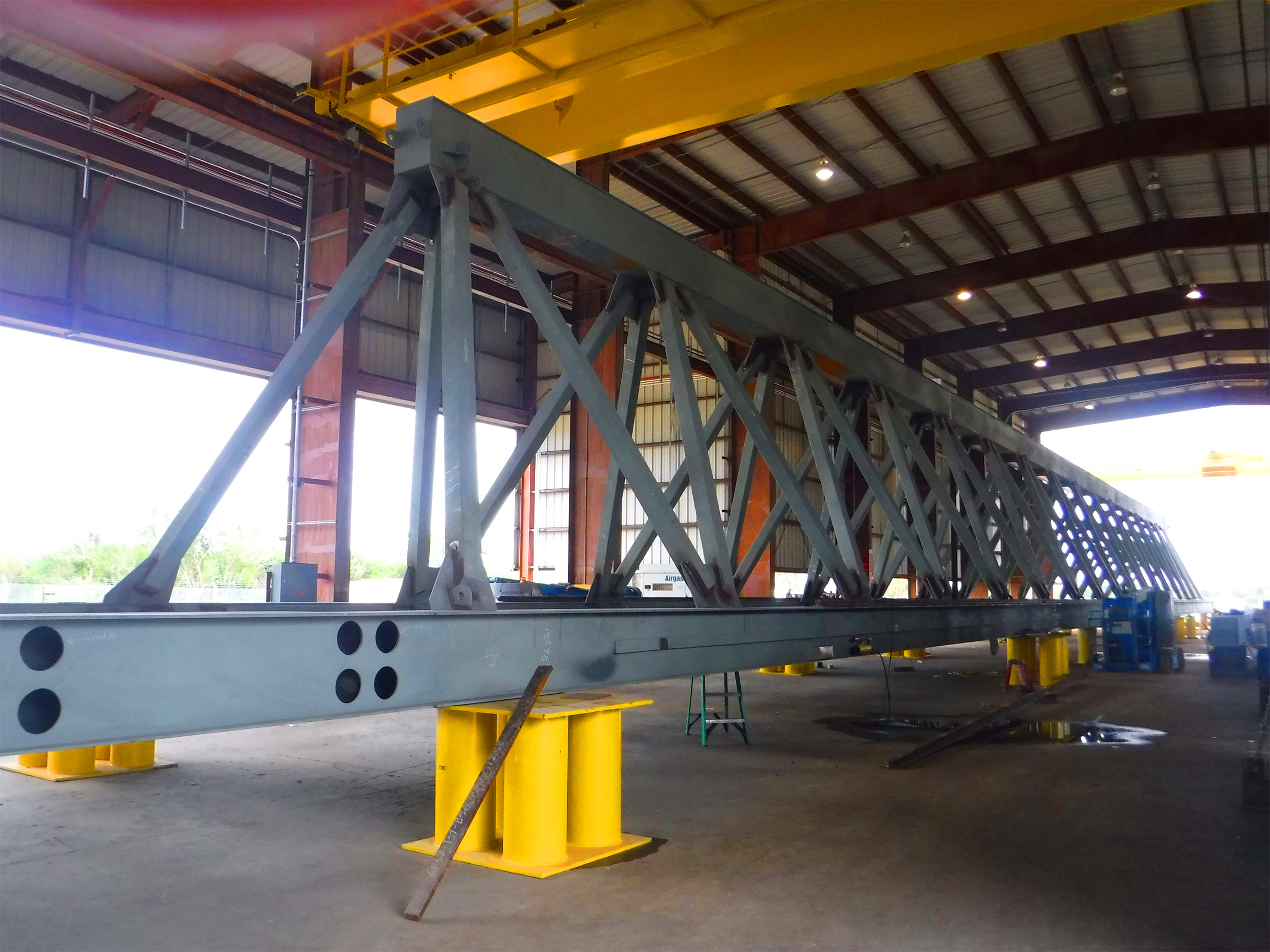 TTI-FSS fabricated three shuttle sections like this one for the world's largest coal ship loader.