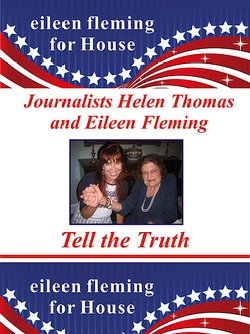 US HOUSE candidate Eileen Fleming's campaign poster